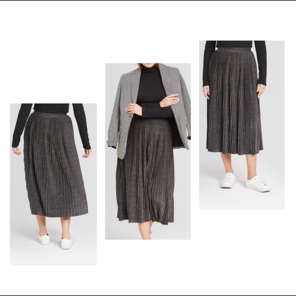A New Day Pleated Skirt